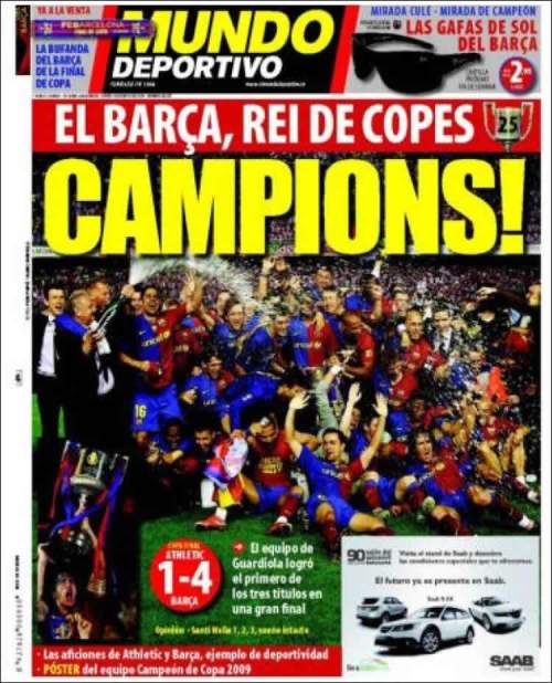 Portada Mundo Deportivo Campeones Copa Rey