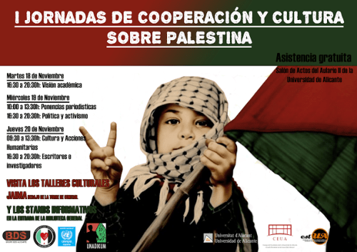 Jornadas sobre Palestina en Alicante